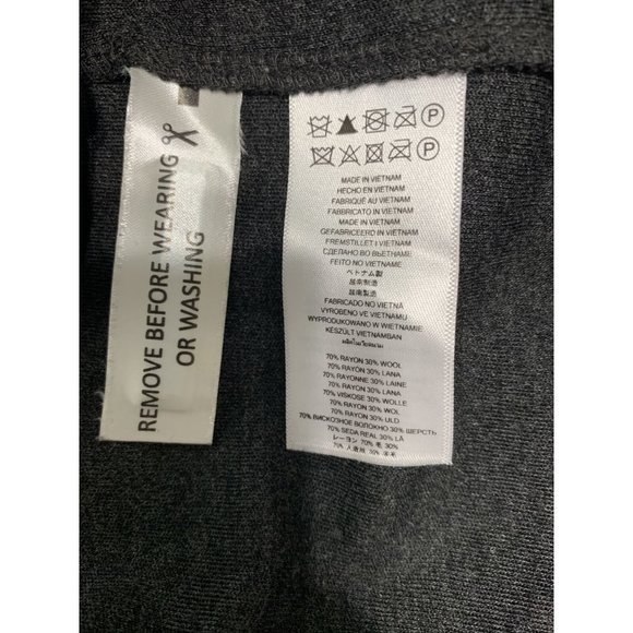 michael kors charcoal long sleeve sweater maxi dress - Picture 5 of 5